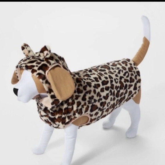 Leopard print dog sweater with ears - Picture 2 of 9